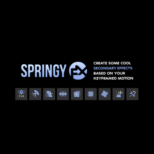 【Springy FX】9種のツールで弾力のあるセカンダリーアニメーションを簡単作成するAe拡張